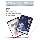2023 Digital Planner TEACHER Edition (INTO THE CLOUDS)