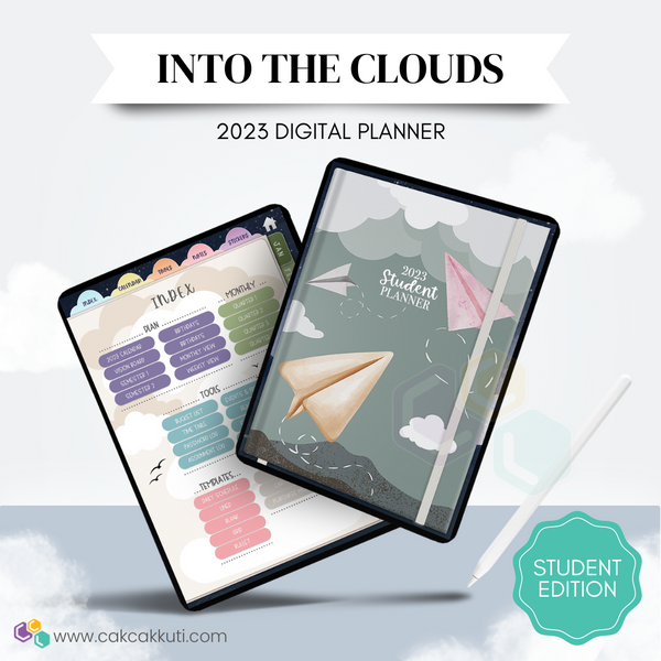 2023 Digital Planner STUDENT Edition (INTO THE CLOUDS)