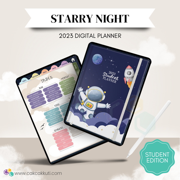 2023 Digital Planner STUDENT Edition (STARRY NIGHT)