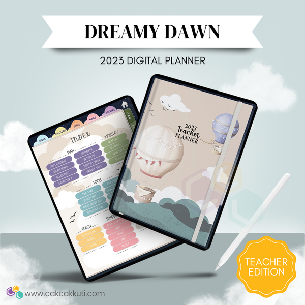 2023 Digital Planner TEACHER Edition (DREAMY DAWN)