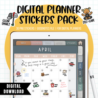 Digital Planner Stickers Pack (Digital Download)