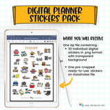 Digital Planner Stickers Pack (Digital Download)