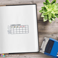 'Corrections Box' Self-Inking Stamp