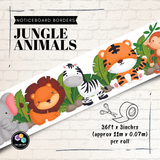 N1005 - Jungle Animals Noticeboard Borders
