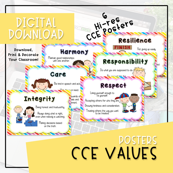 Posters - CCE Values (Digital Download)