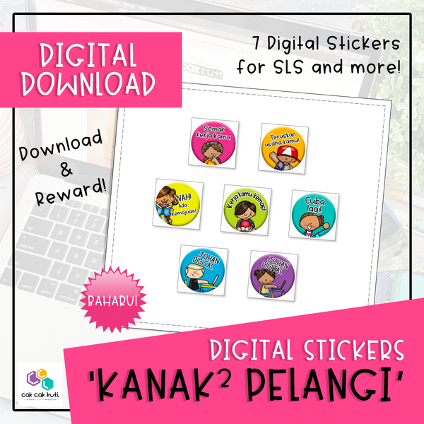 Digital Stickers - Kanak-Kanak Pelangi (Digital Download)