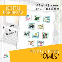 Digital Stickers - Owls (Digital Download)