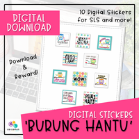 Digital Stickers - Burung Hantu (Digital Download)