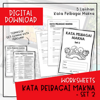 Worksheets - KATA PELBAGAI MAKNA SET 2 (Digital Download)