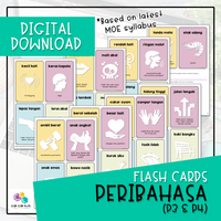 Flash Cards - PERIBAHASA Pri 3 & 4 (Digital Download)