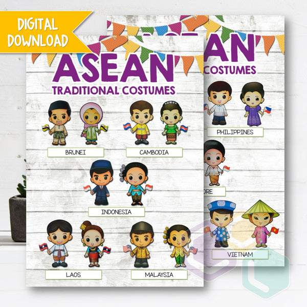 Posters - ASEAN Countries (Digital Download)