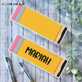 PB001 - Yellow Pencil Personalised Pencil Box