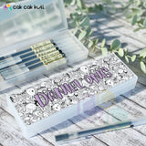 PB002 - Doodles Personalised Pencil Box
