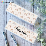 PB003 - Rainbows Personalised Pencil Box