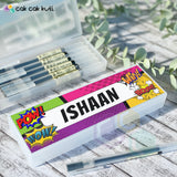 PB007 - Comic Personalised Pencil Box