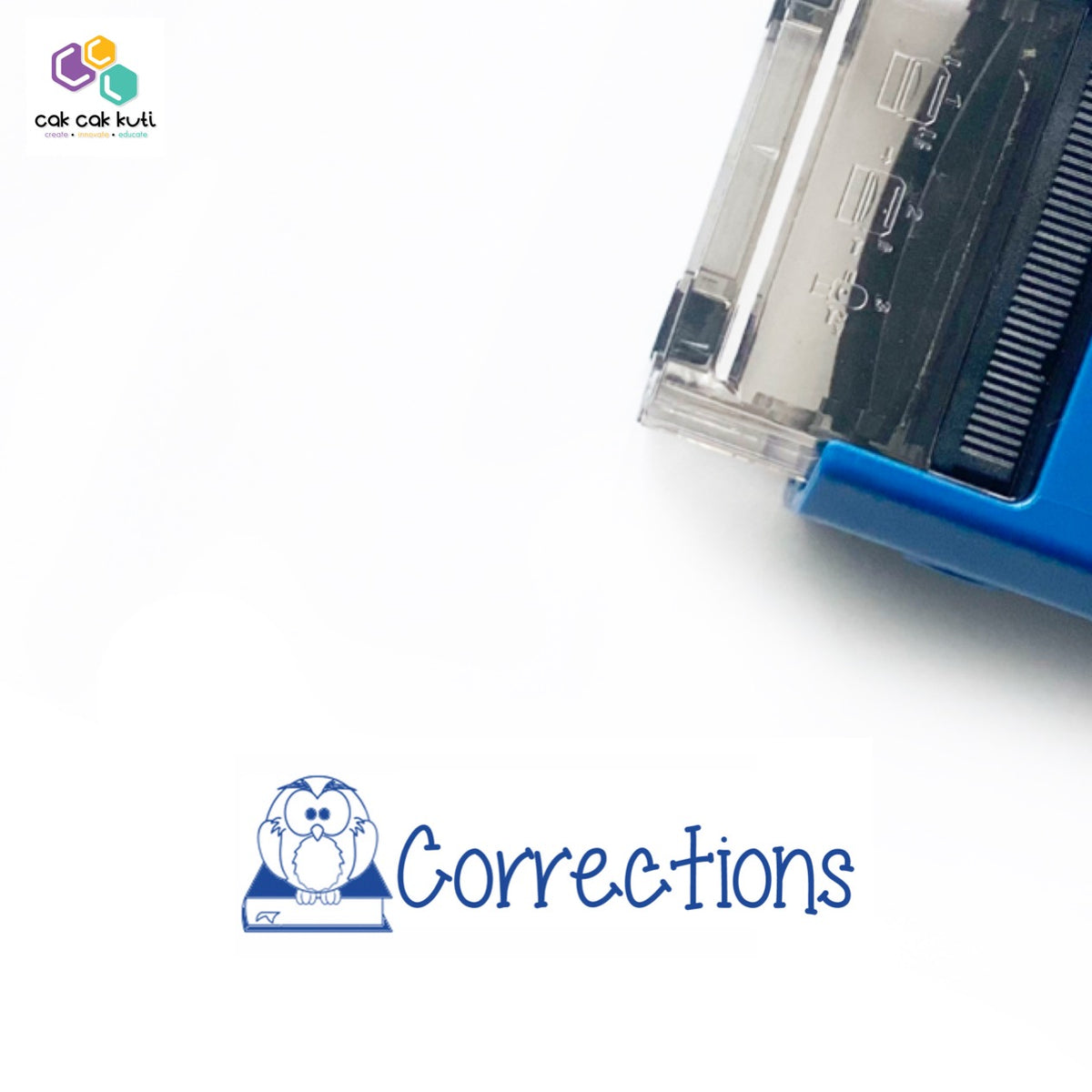 'Corrections' Self-Inking Stamp – Cak Cak Kuti