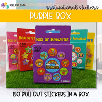 M2014 - Box of 150 Reward Stickers (Purple)