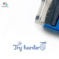 'Try Harder' Self-Inking Stamp