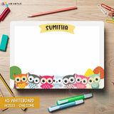 W2533 - Owlsome (Personalised A5 Whiteboard)