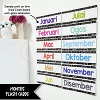 Flash Cards - Months of the Year Headers (Digital Download)