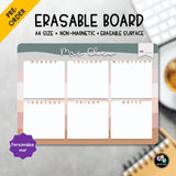 W2432 - HILLIER (Personalised A4 Whiteboard)