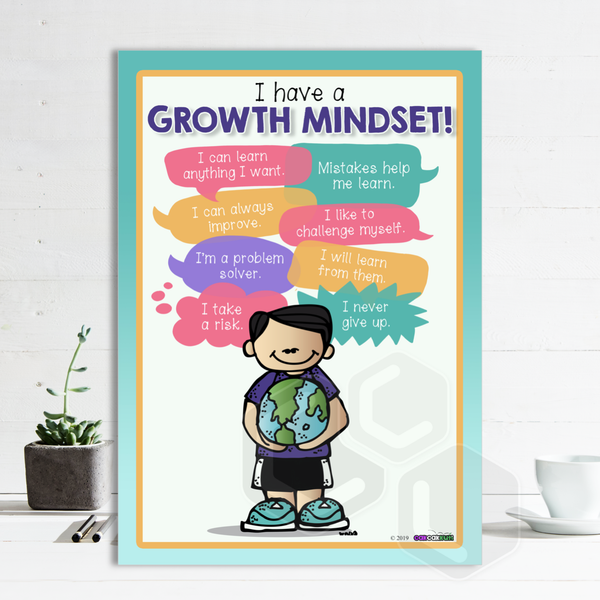 P2025 - I HAVE A GROWTH MINDSET POSTER