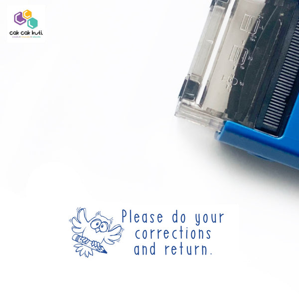 'Do Corrections and Return' Self-Inking Stamp