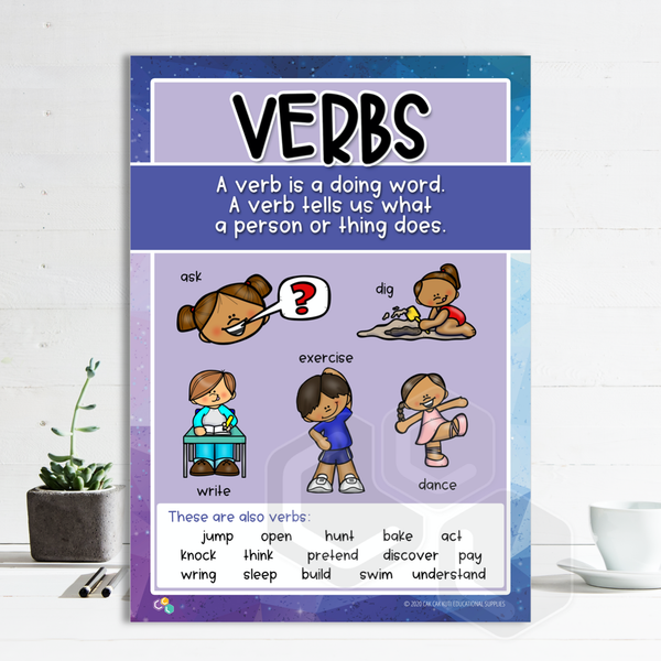 'Verbs' Poster