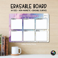 X026 - A4 Erasable Board (Galaxy Weekly Planner)