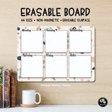 Terrazzo Weekly Planner A4 Erasable Board