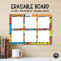 X030 - A4 Erasable Board (Comic Weekly Planner)