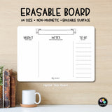 X031 - A4 Erasable Board (Hipster Task Board)